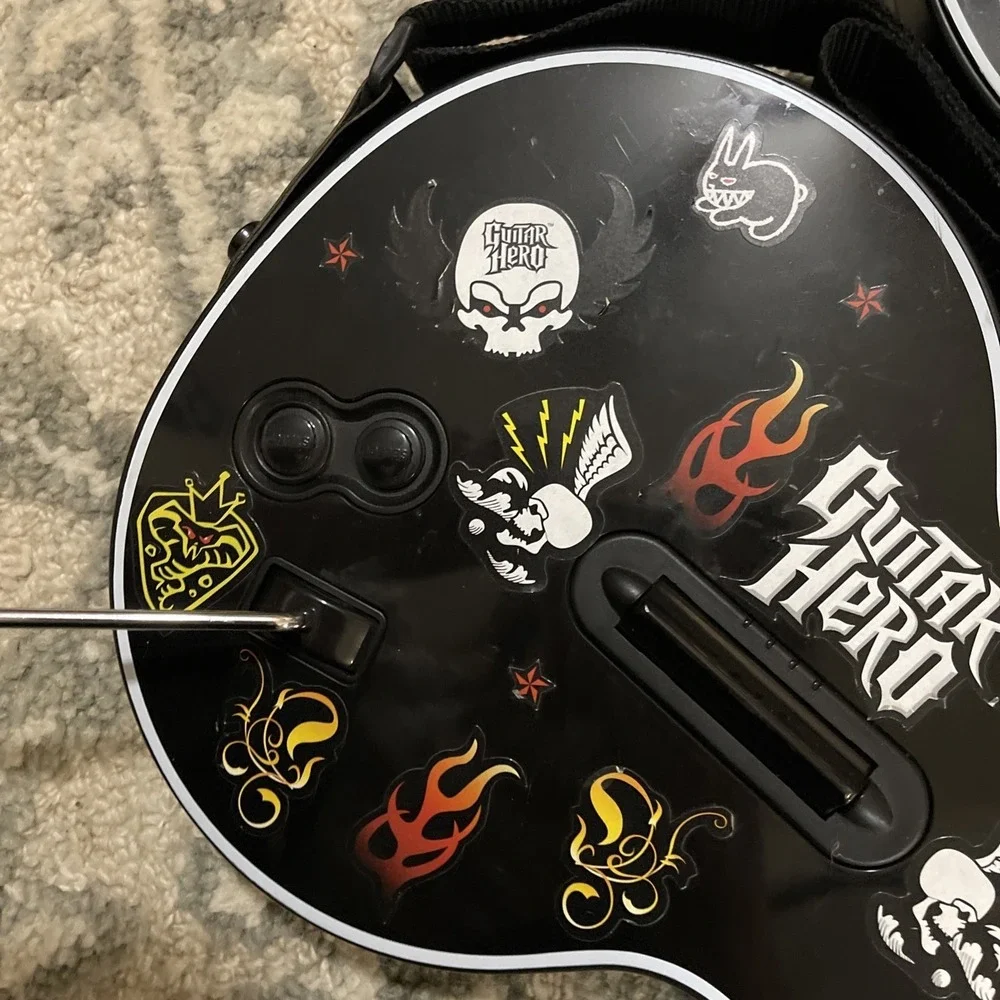 2 x Gibson Les Paul Guitar Hero Guitar PlayStation PS2 PS3 No Dongle